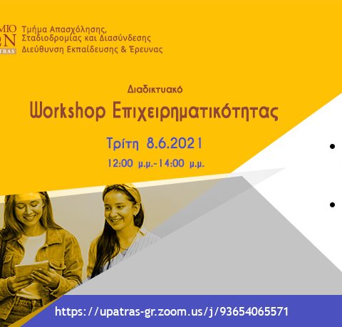 Αφίσα Workshop Επιχειρηματικότητας