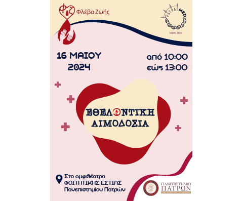 Αιμοδοσία 16/05/24